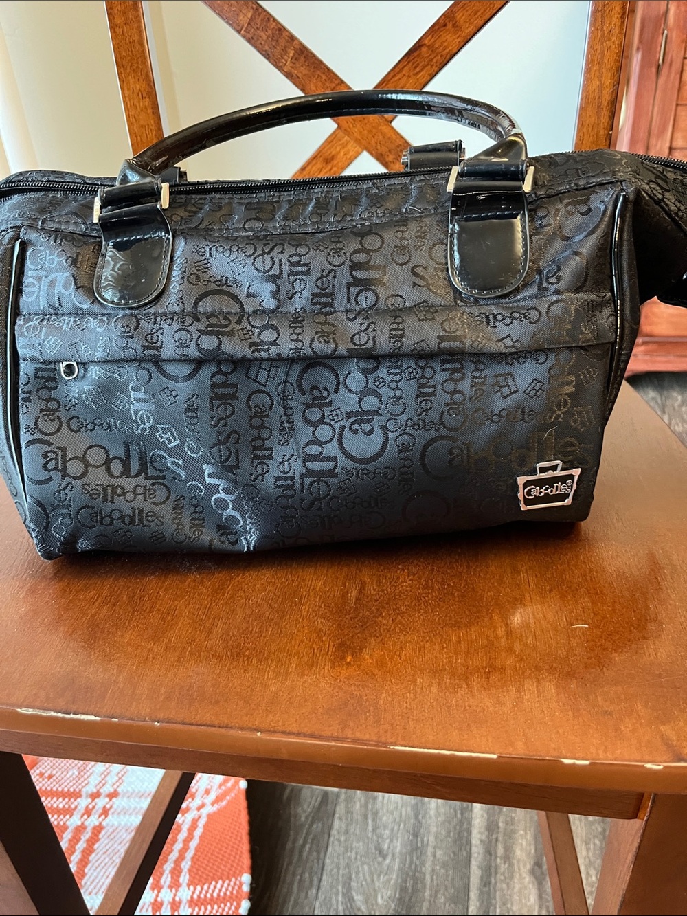 Caboodles Black Logo Duffle Cosmetic Bag